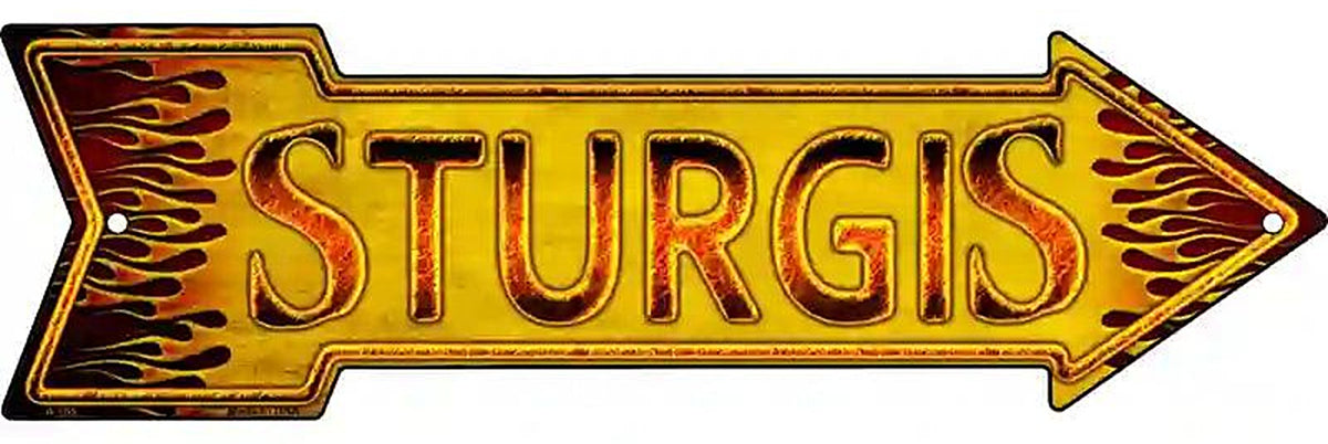 Sturgis Metal Arrow Sign
