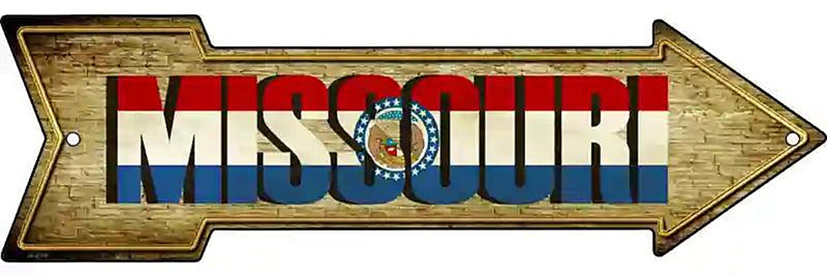 Missouri Metal Arrow Sign