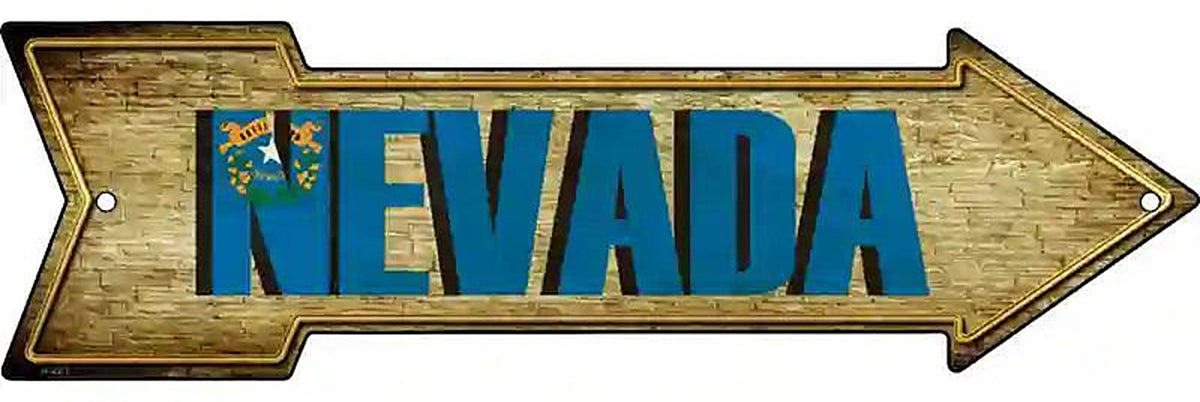 Nevada Metal Arrow Sign