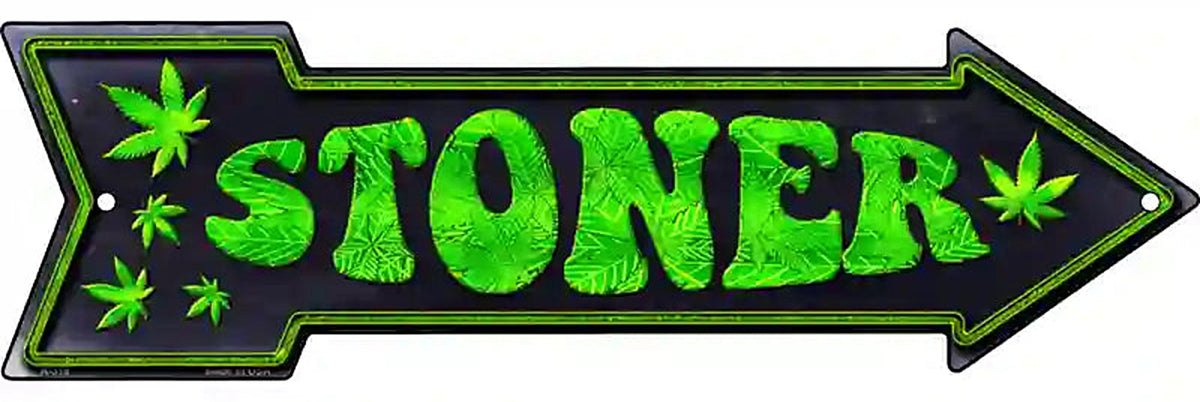 Stoner Metal Arrow Sign
