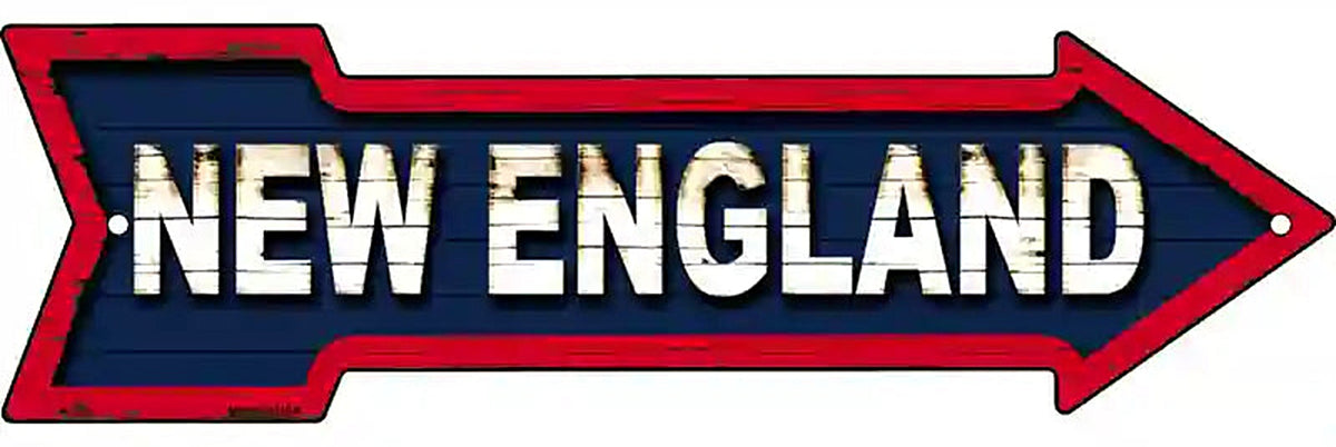 New England Metal Arrow Sign