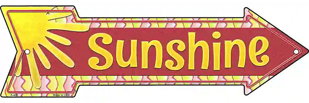 Sunshine Metal Arrow Sign