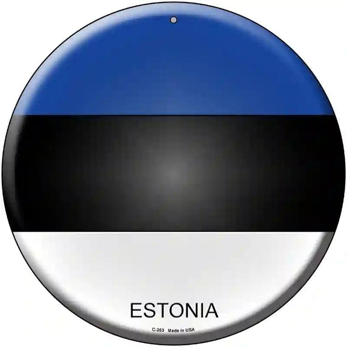 Estonia Country Novelty Metal Circular Sign