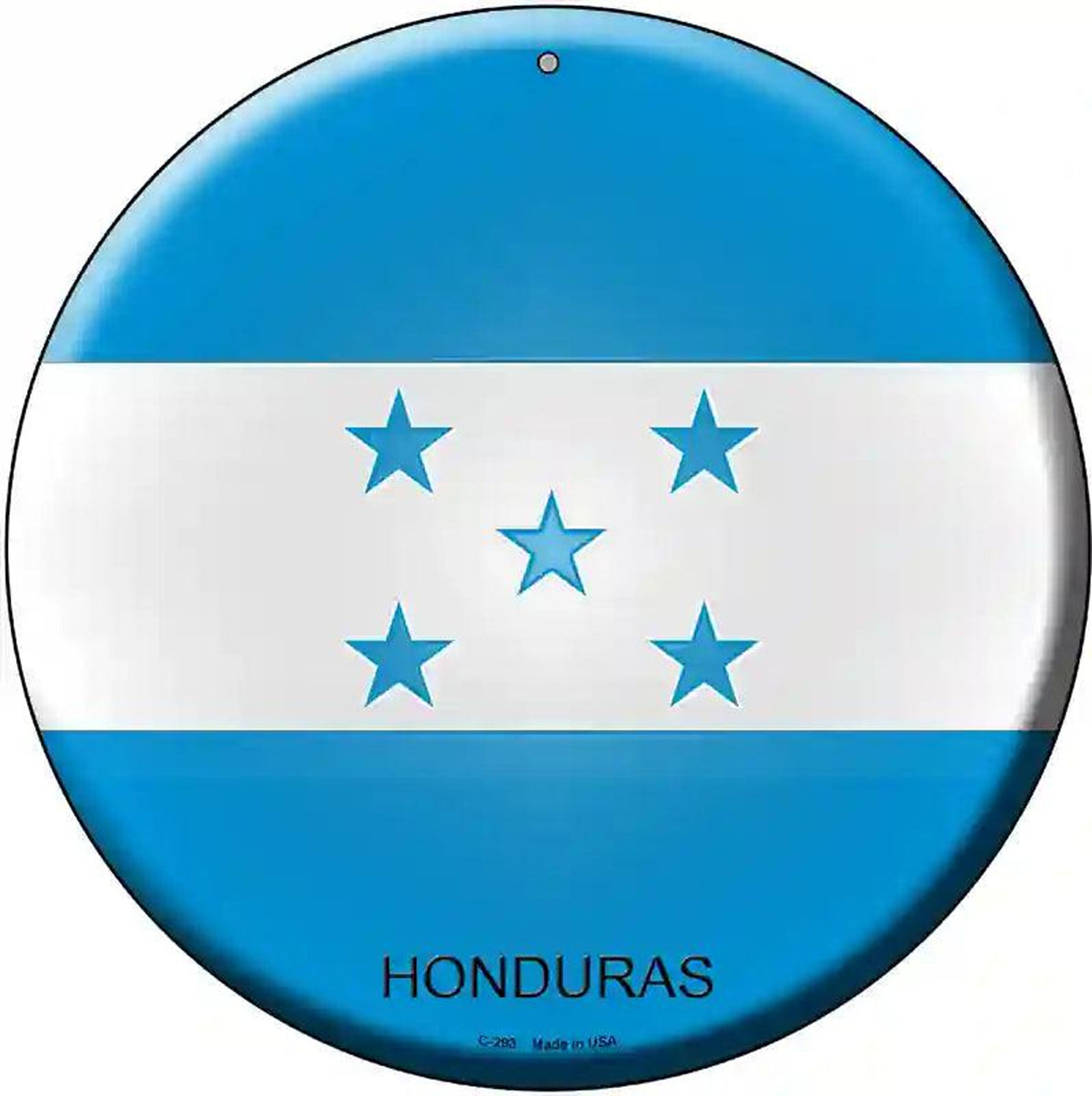 Honduras Country Novelty Metal Circular Sign
