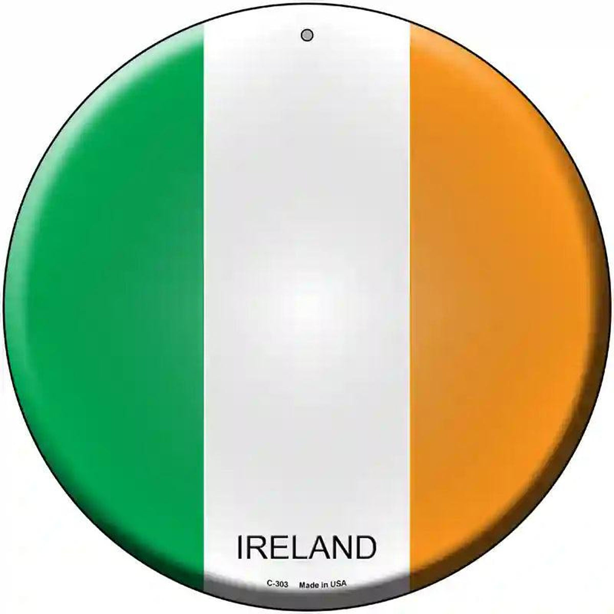 Ireland Country Novelty Metal Circular Sign