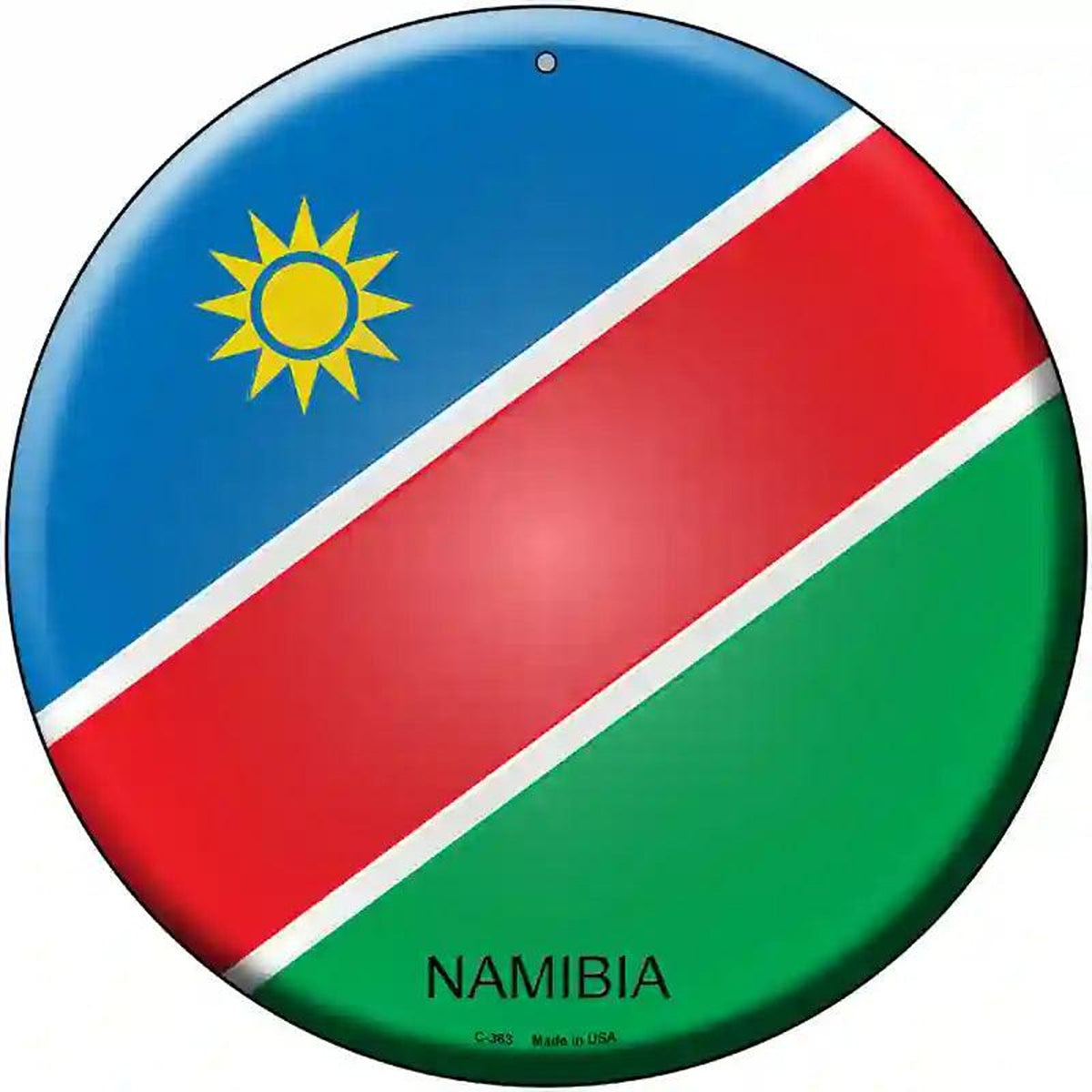 Namibia Country Novelty Metal Circular Sign