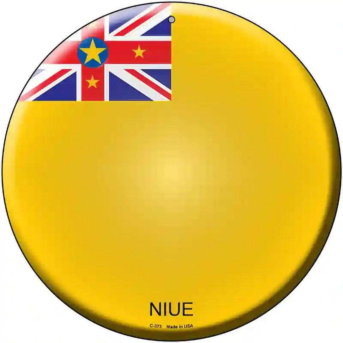 Niue Country Novelty Metal Circular Sign