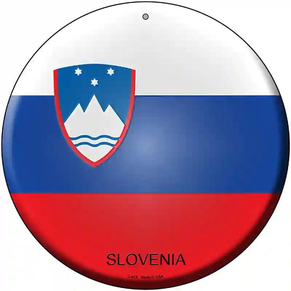 Slovenia Country Novelty Metal Circular Sign