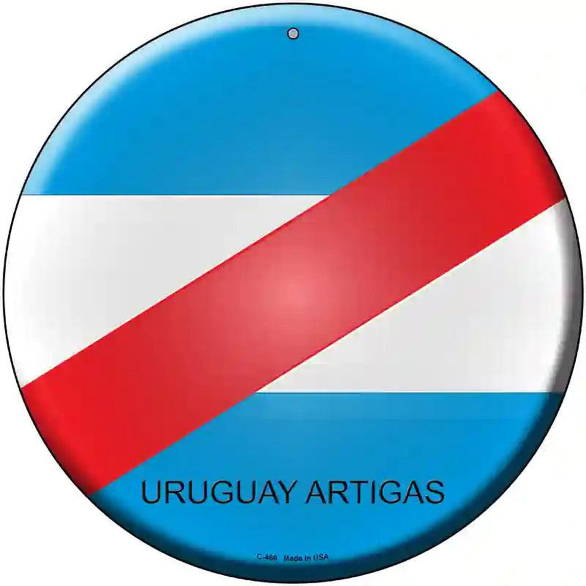Uruguay Artigas Country Novelty Metal Circular Sign
