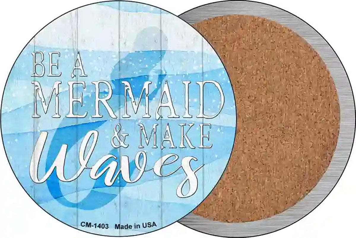 Be A Mermaid Novelty Circle Coaster Set of 4