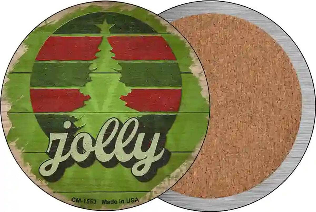 Jolly Green Novelty Circle Coaster Set of 4