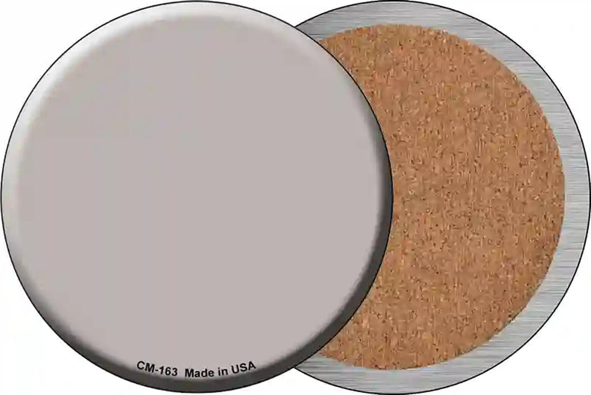 Tan Novelty Circle Coaster Set of 4