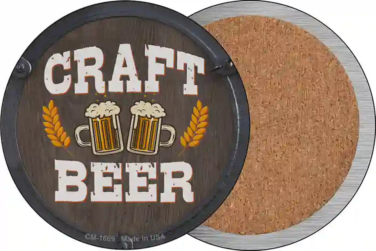 Craft Beer Novelty Circle Coaster Set of 4