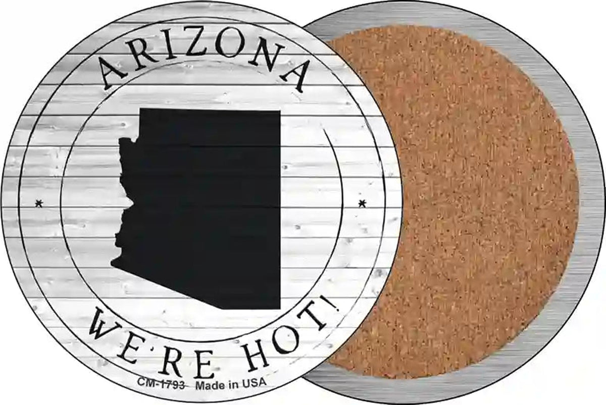 Arizona Were Hot Novelty Circle Coaster Set of 4