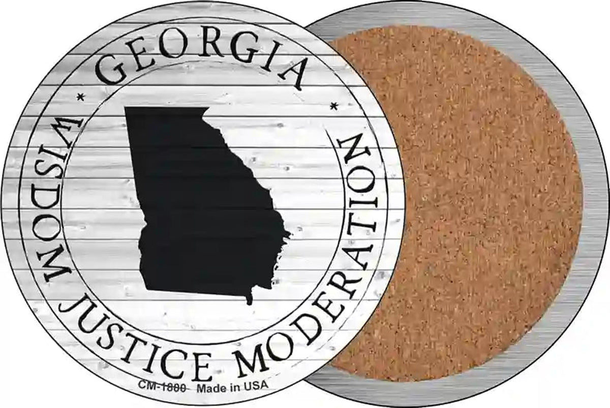 Georgia Wisdom Justice Moderation Novelty Circle Coaster Set of 4