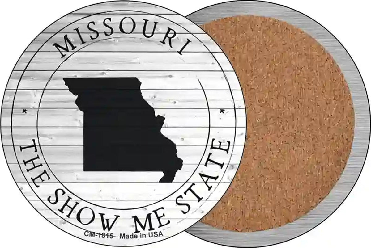 Missouri Show Me State Novelty Circle Coaster Set of 4