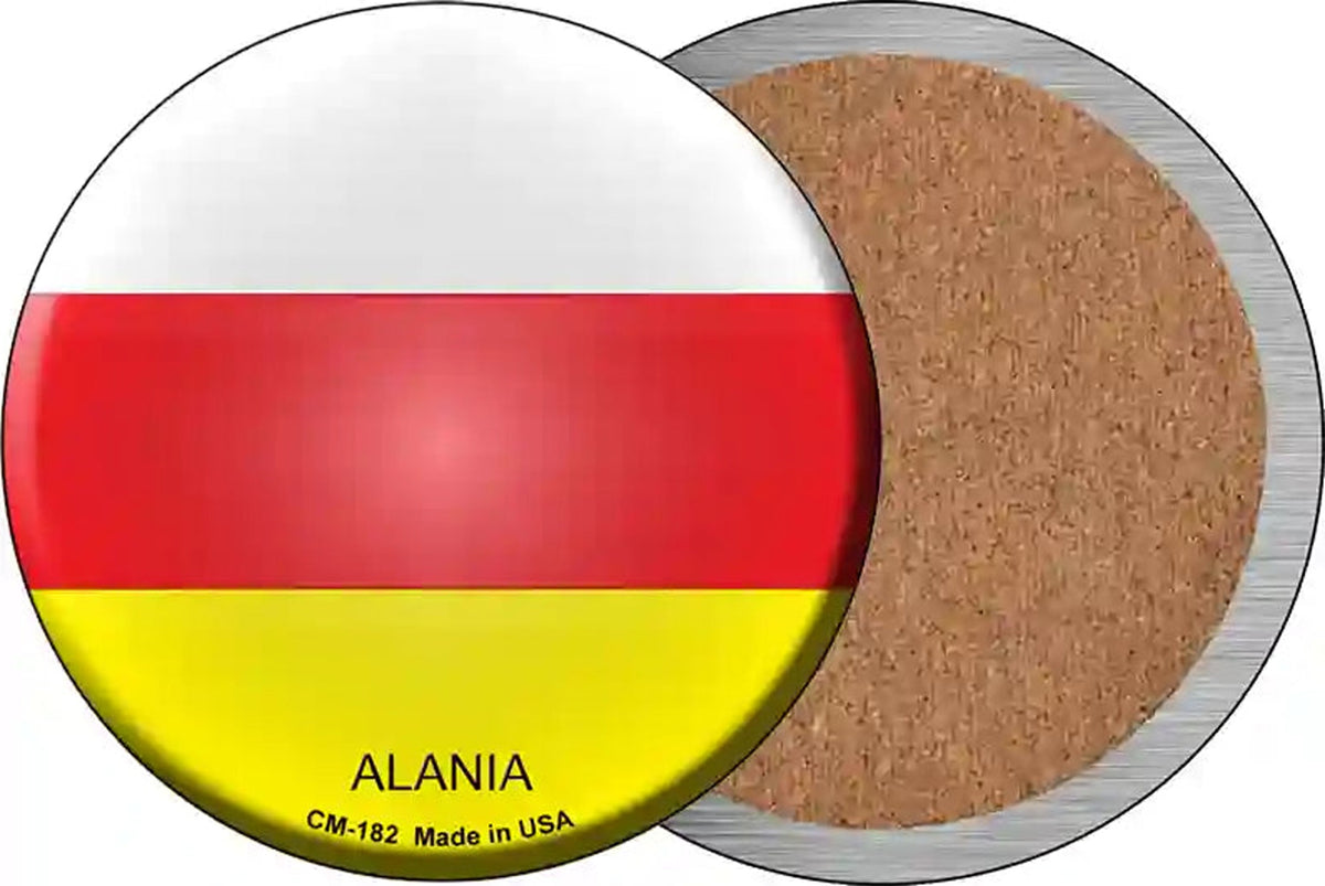 Alania Country Novelty Circle Coaster Set of 4
