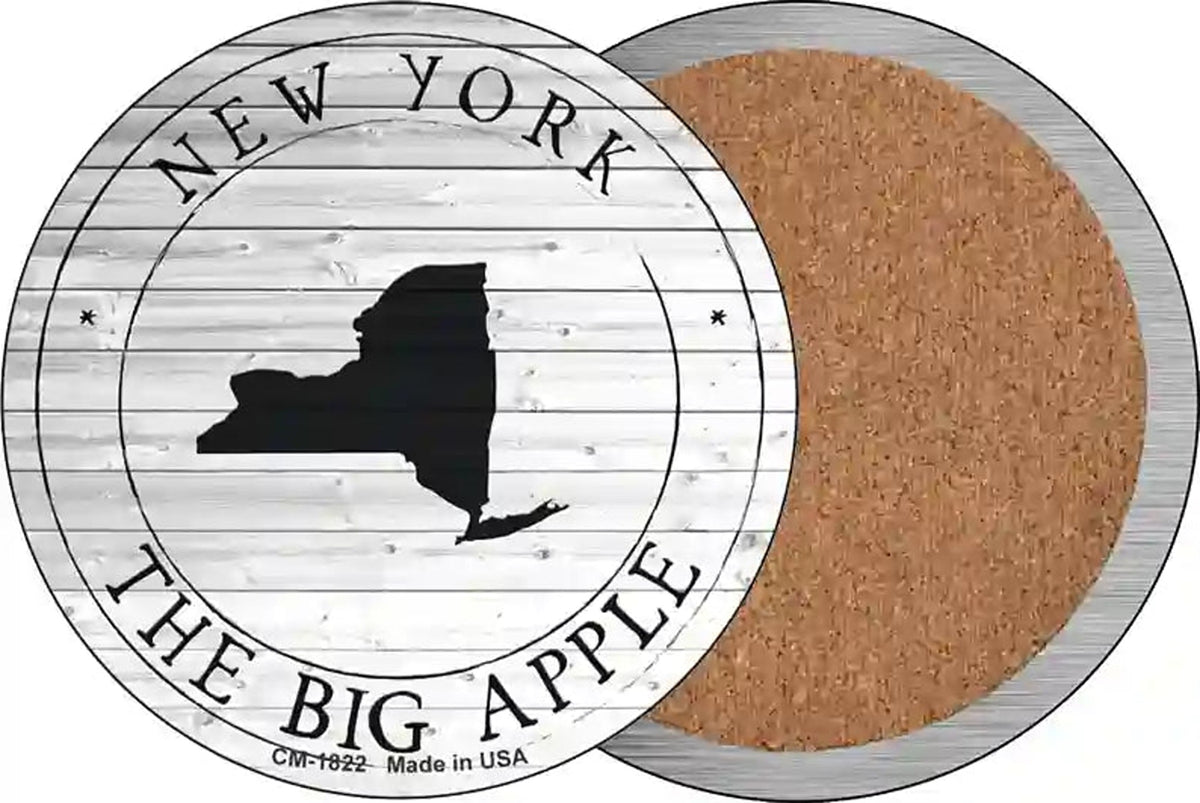 New York Big Apple Novelty Circle Coaster Set of 4