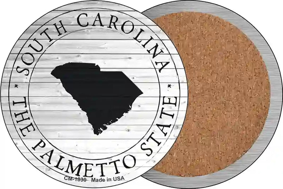 South Carolina Palmetto State Novelty Circle Coaster Set of 4