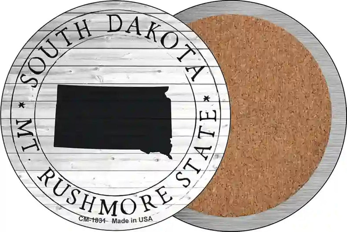 South Dakota Mt Rushmore State Novelty Circle Coaster Set of 4