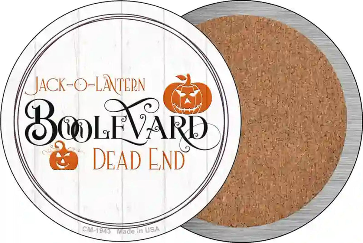 Jack O Lantern Boolevard Novelty Circle Coaster Set of 4