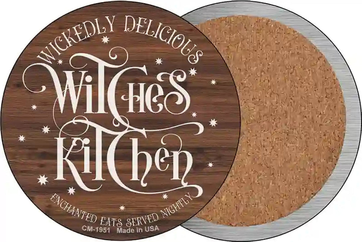 Witches Kitchen Novelty Circle Coaster Set of 4