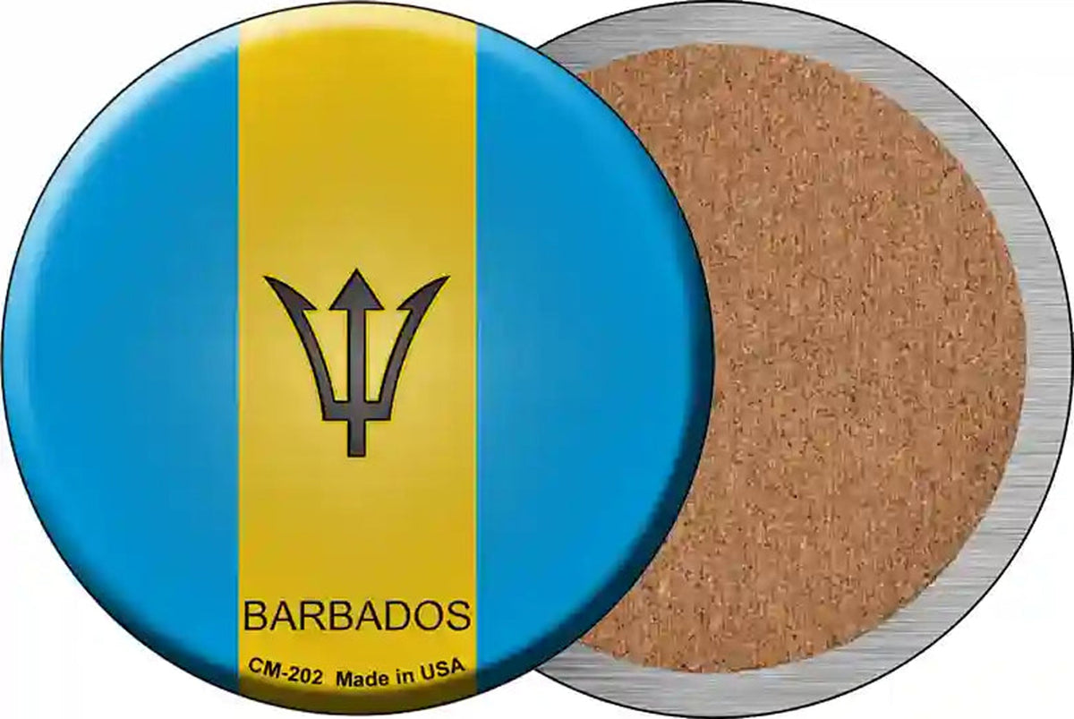 Barbados Country Novelty Circle Coaster Set of 4