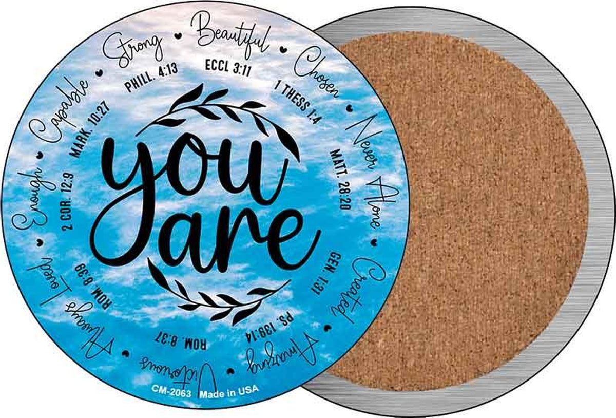 You Are Novelty Circle Coaster Set of 4