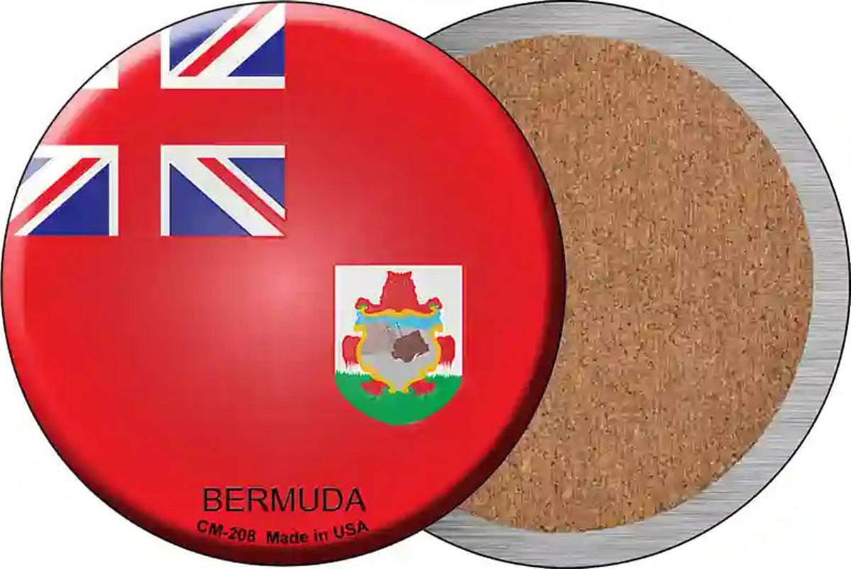 Bermuda Country Novelty Circle Coaster Set of 4