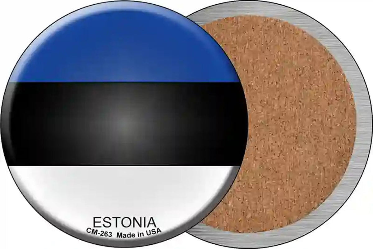 Estonia Country Novelty Circle Coaster Set of 4