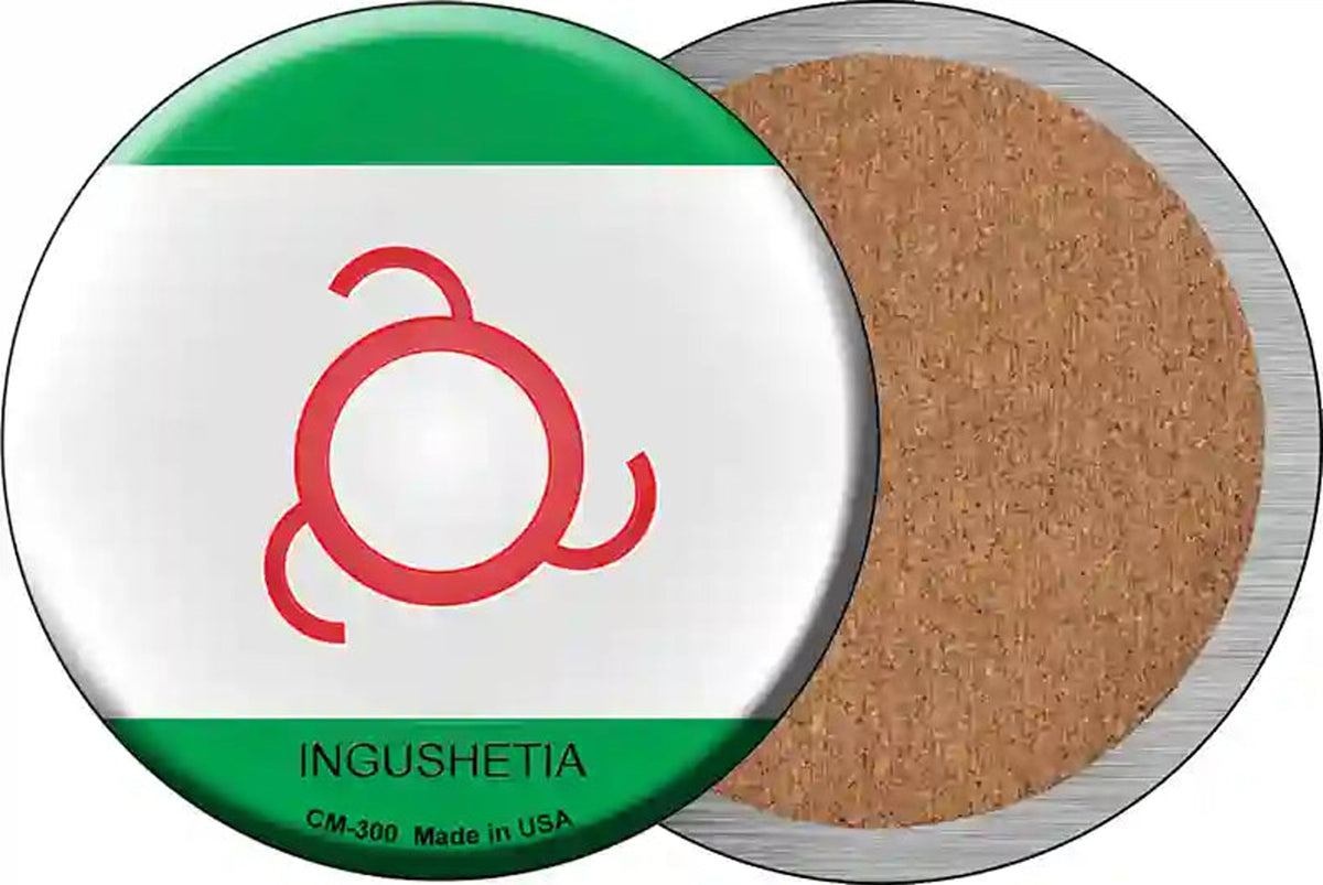 Ingushetia Country Novelty Circle Coaster Set of 4