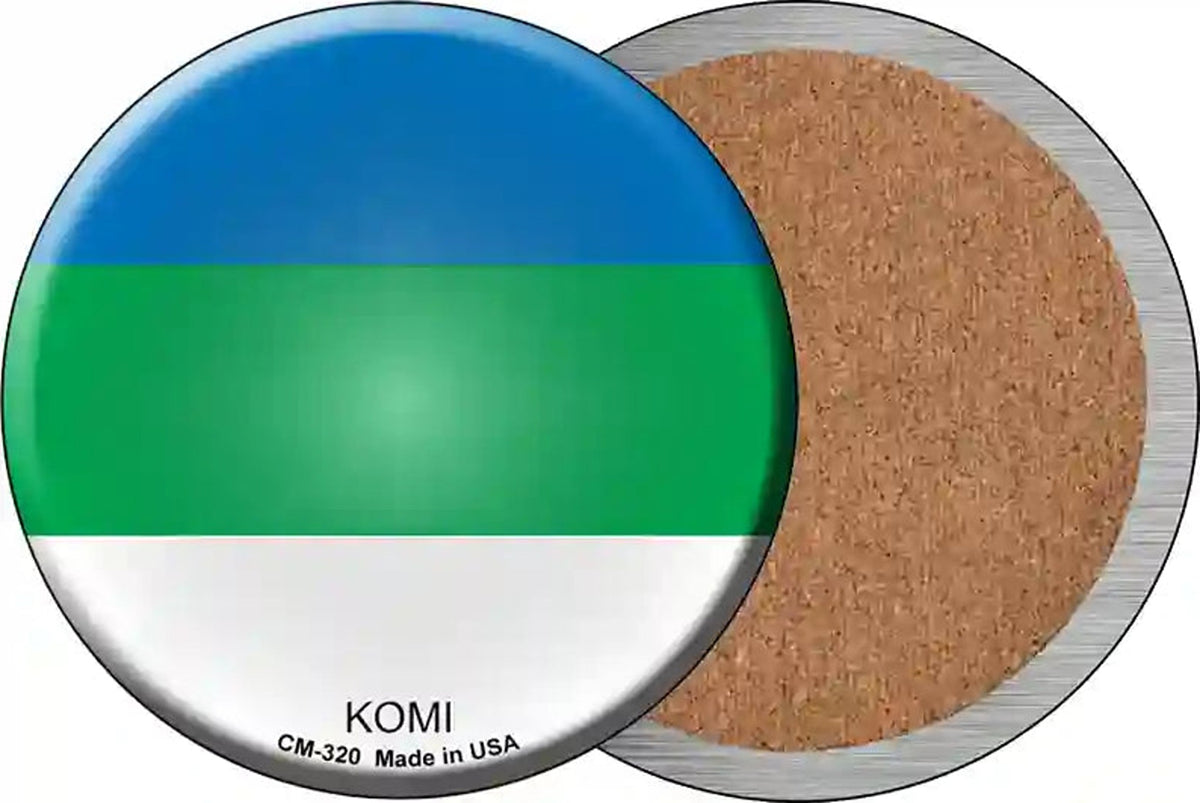 Komi Country Novelty Circle Coaster Set of 4