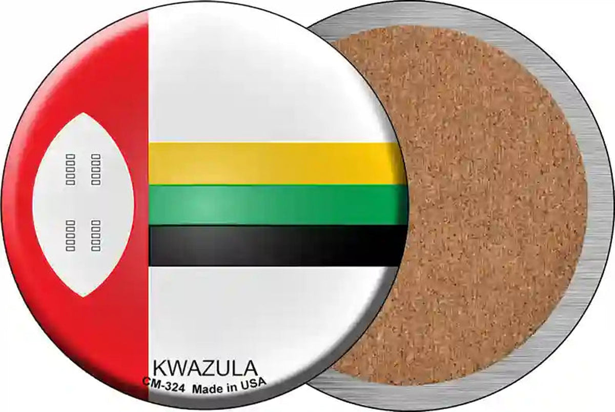 Kwazula Country Novelty Circle Coaster Set of 4
