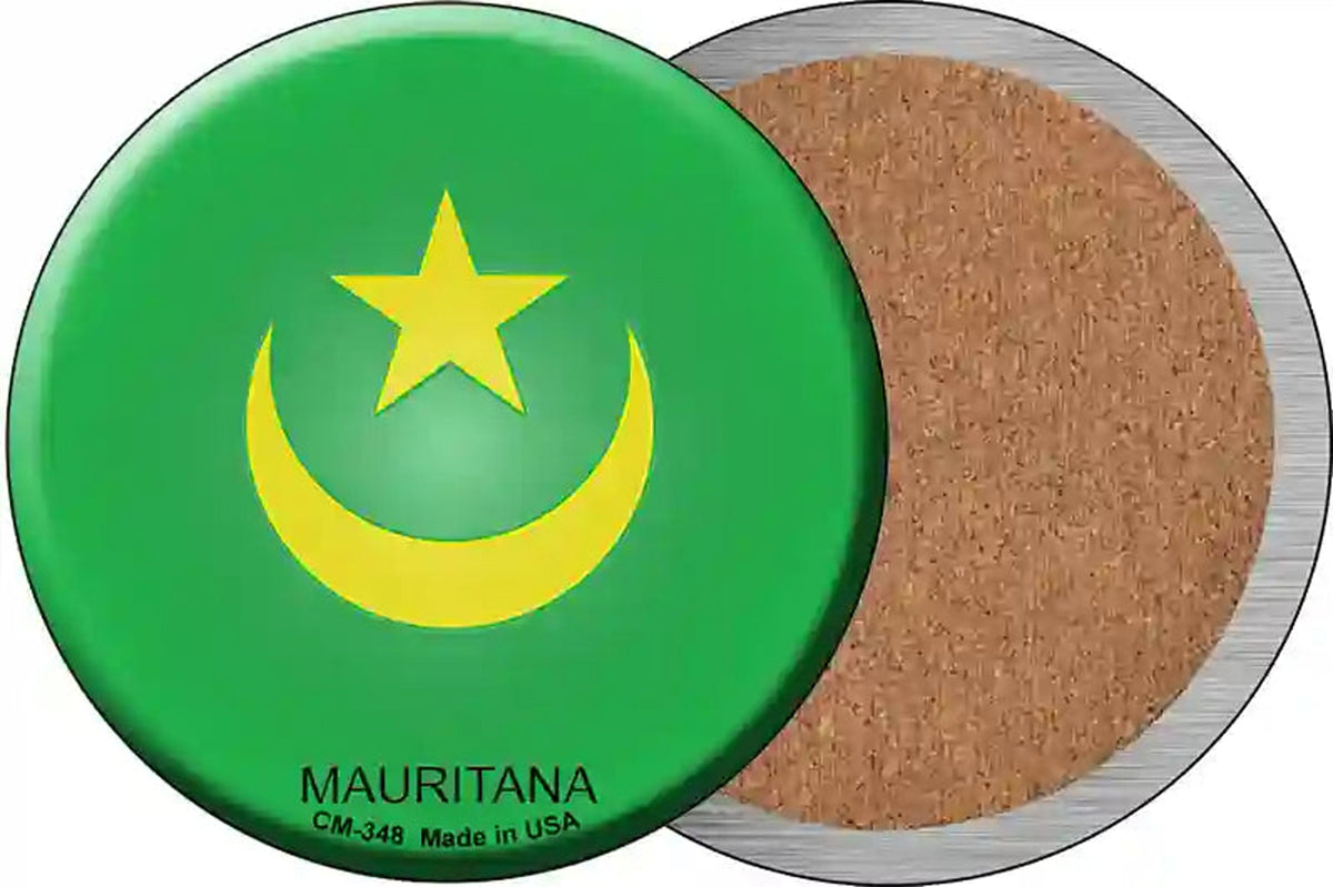 Mauritana Country Novelty Circle Coaster Set of 4