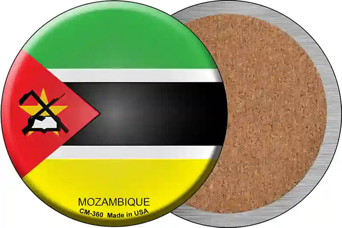 Mazambique Country Novelty Circle Coaster Set of 4