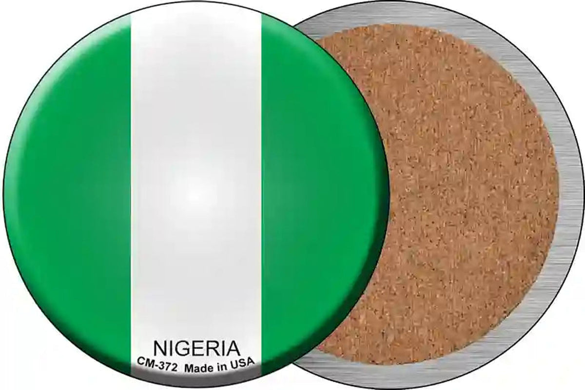 Nigeria Country Novelty Circle Coaster Set of 4