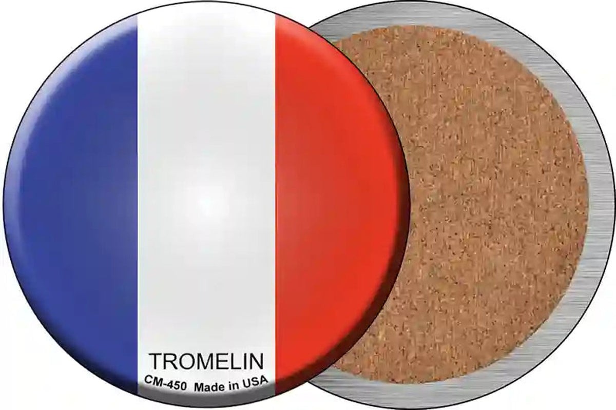 Tromelin Country Novelty Circle Coaster Set of 4