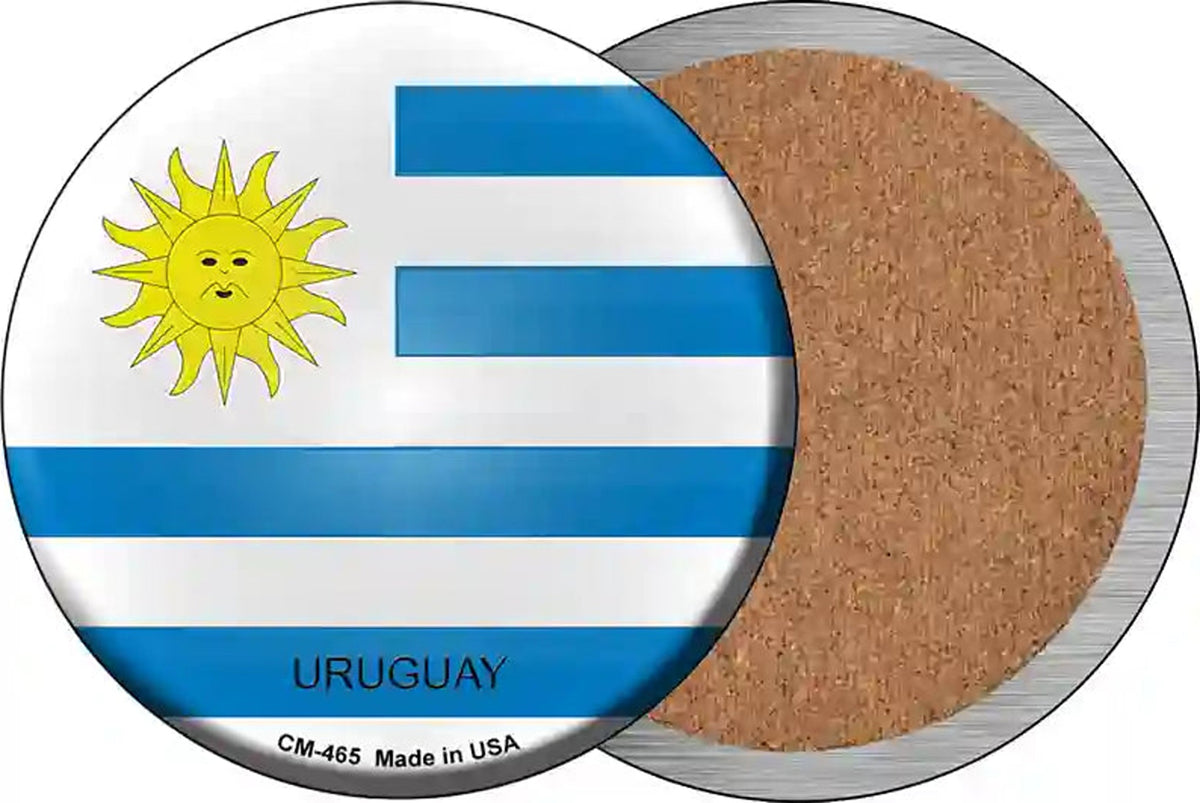Uruguay Country Novelty Circle Coaster Set of 4