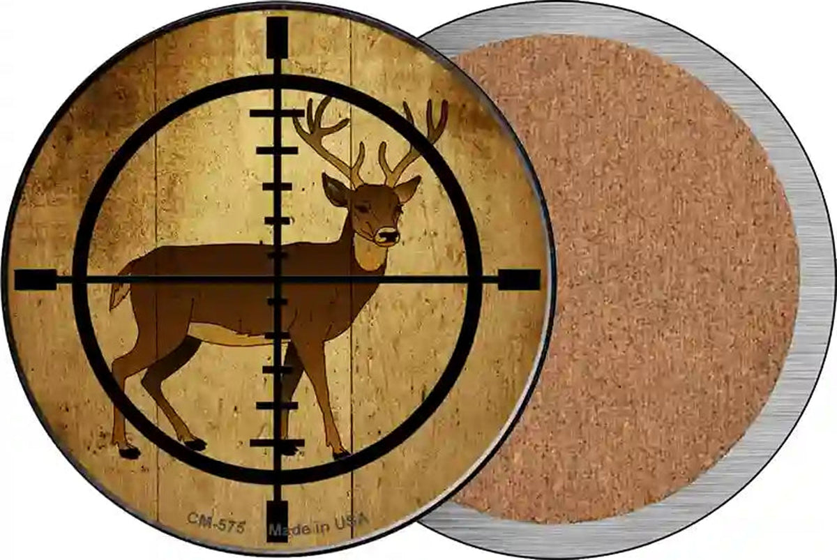 Deer Hunter Novelty Circle Coaster Set of 4