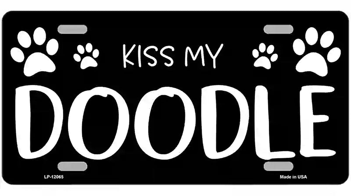 Kiss My Novelty Metal License Plate