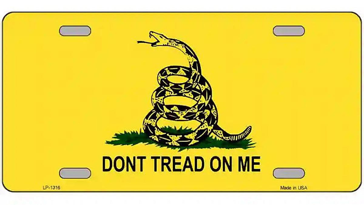 Dont Tread On Me Novelty Metal License Plate