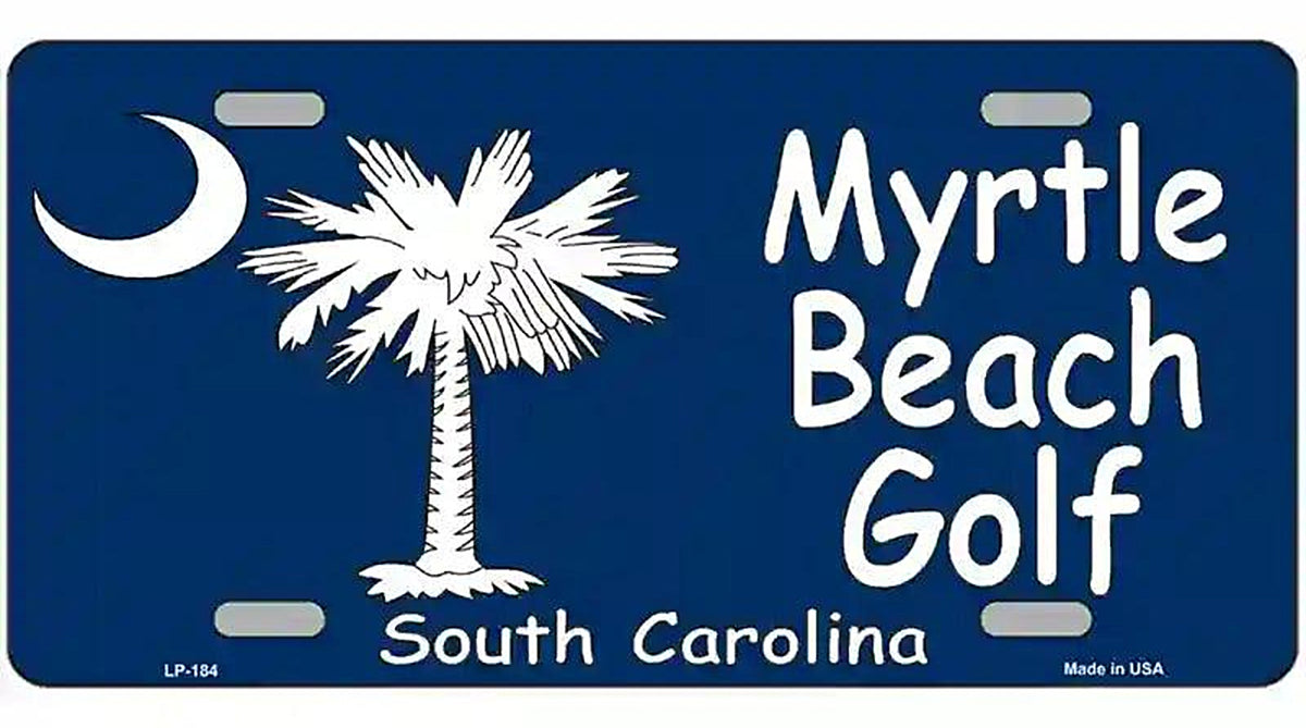 Myrtle Beach Golf Metal Novelty License Plate