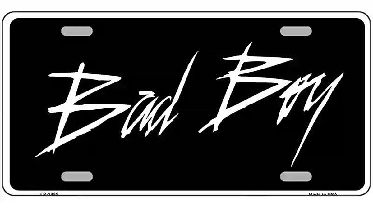 Bad Boy Metal Novelty License Plate