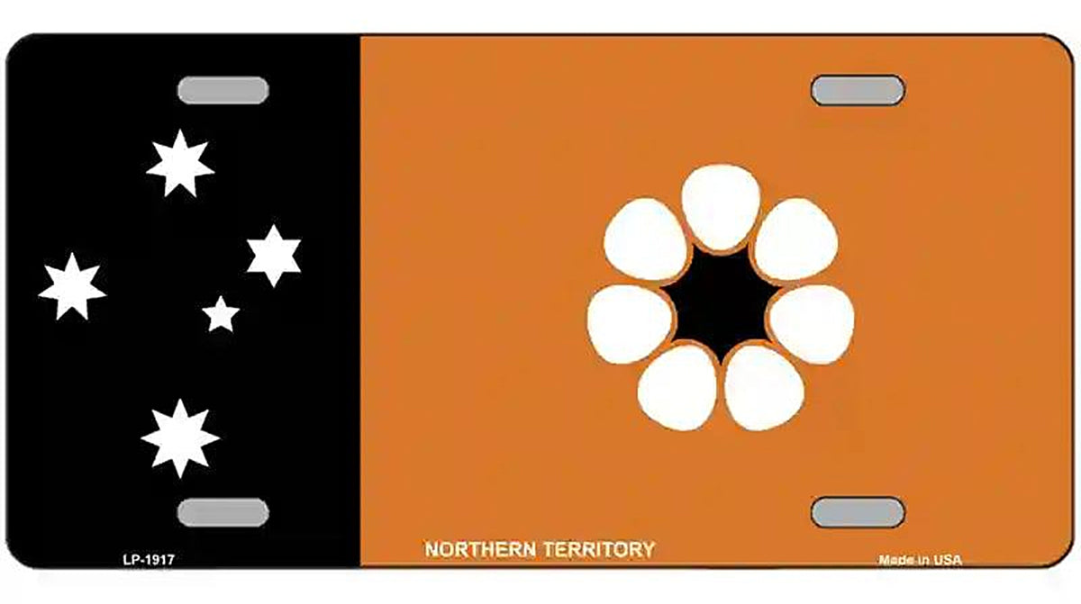 Northern Territory Flag Metal Novelty License Plate