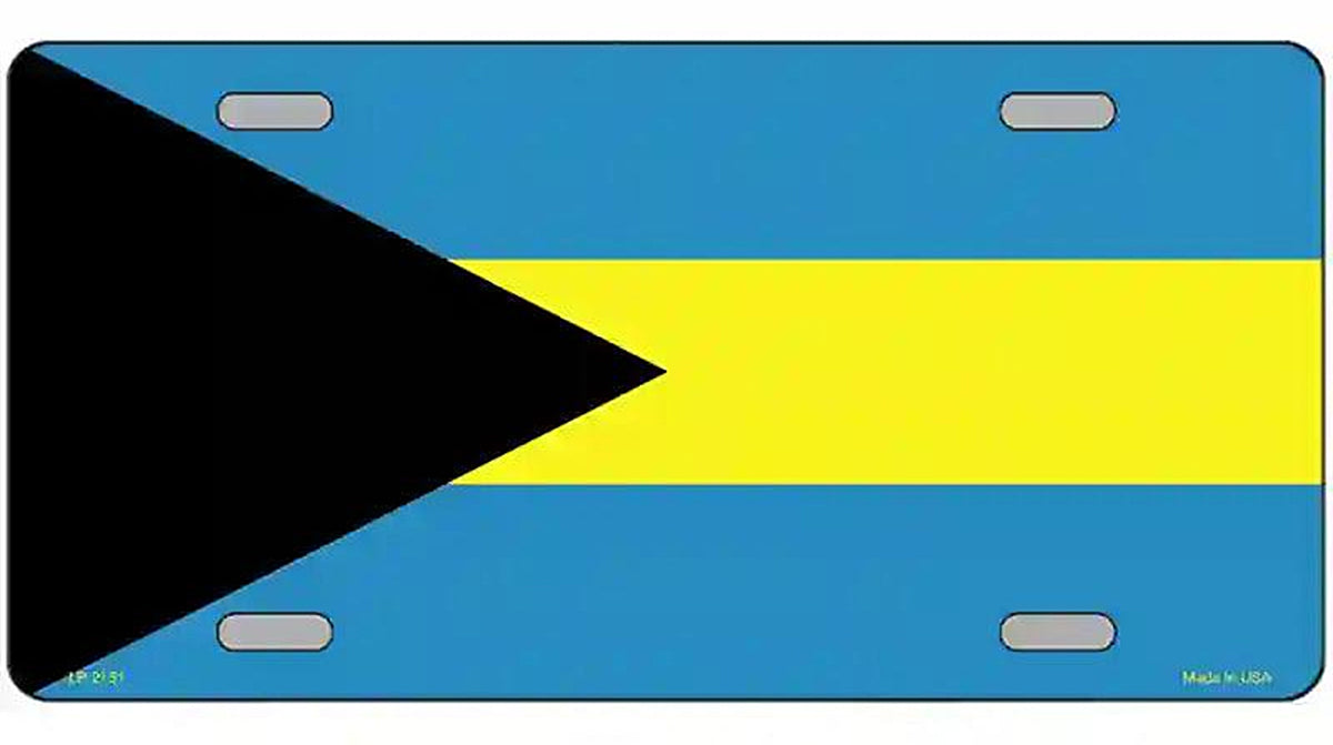 Bahamas Flag Metal Novelty License Plate