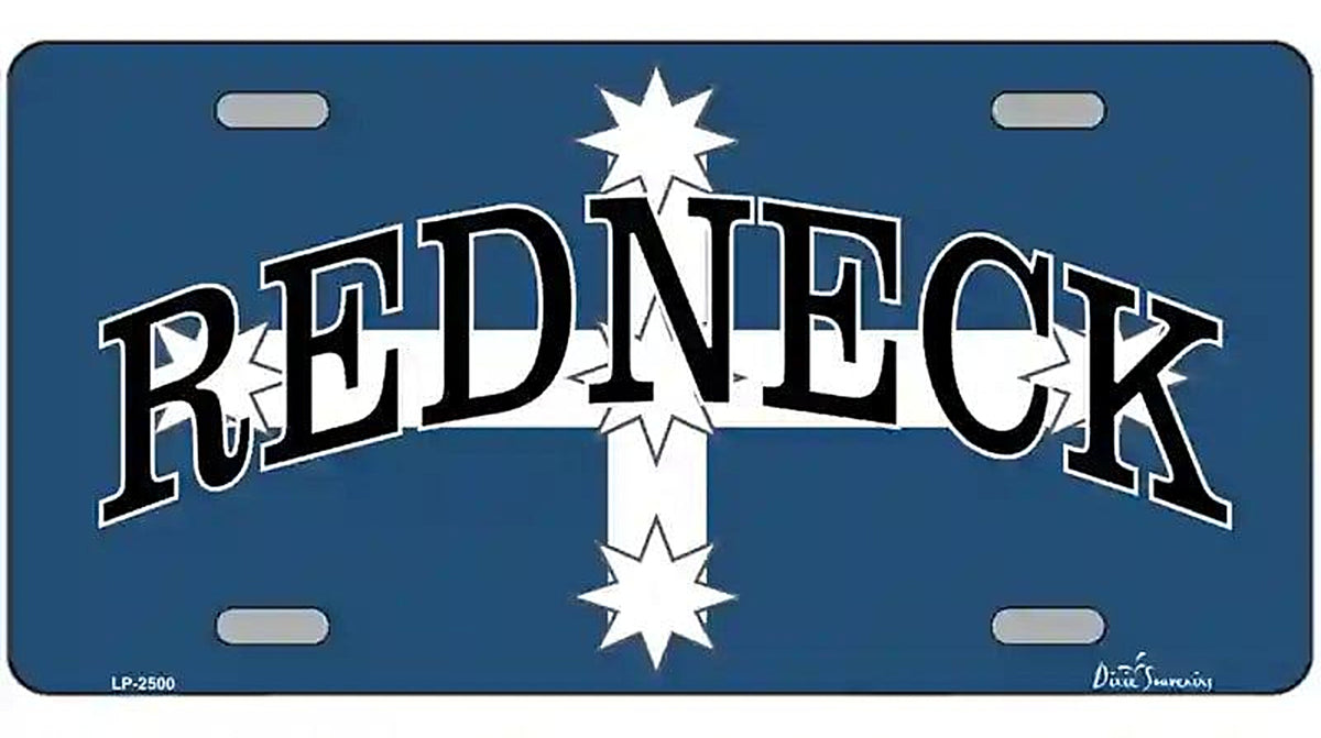 Redneck Eureka Metal Novelty License Plate
