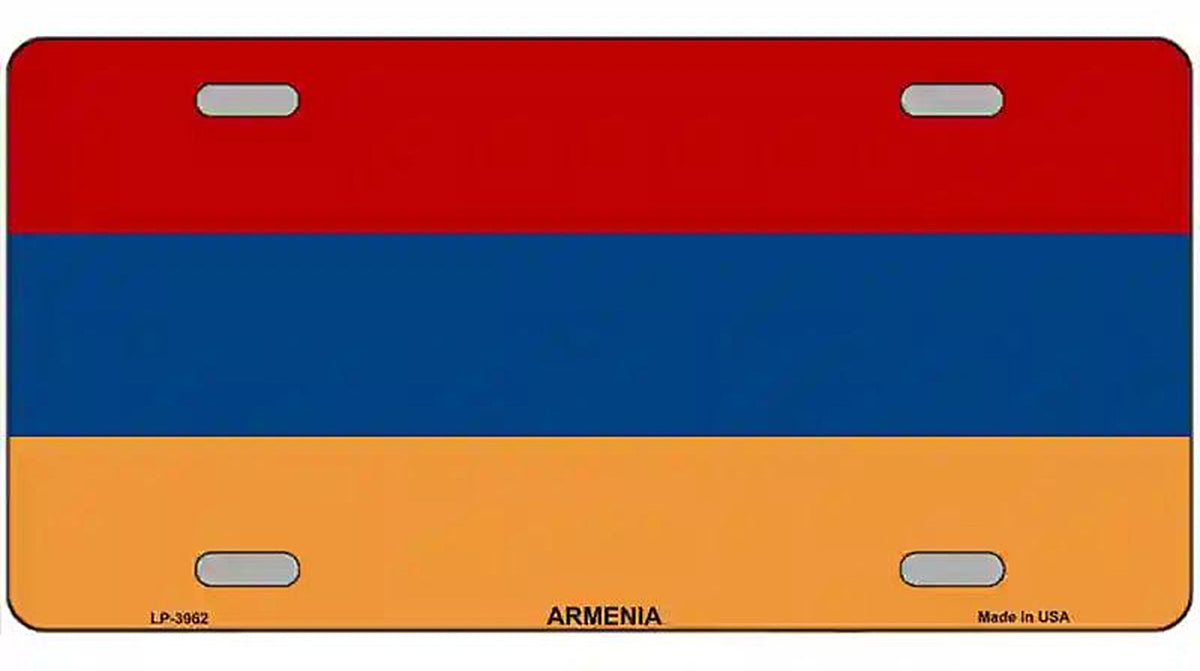 Armenia Flag Metal Novelty License Plate
