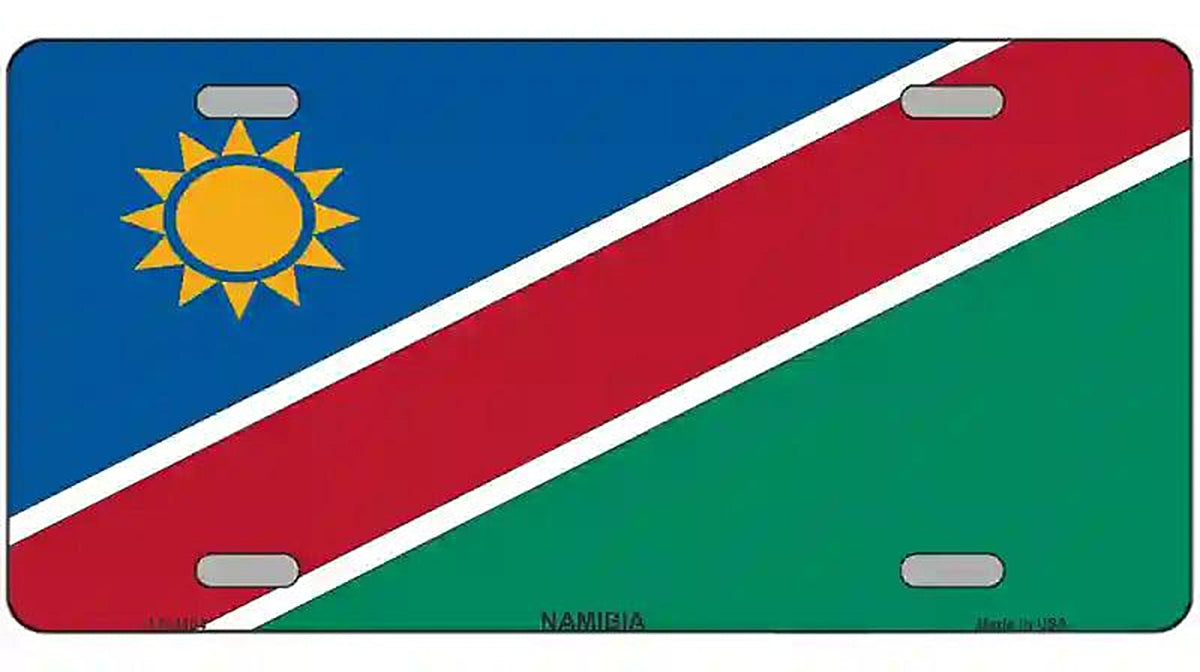 Namibia Flag Metal Novelty License Plate