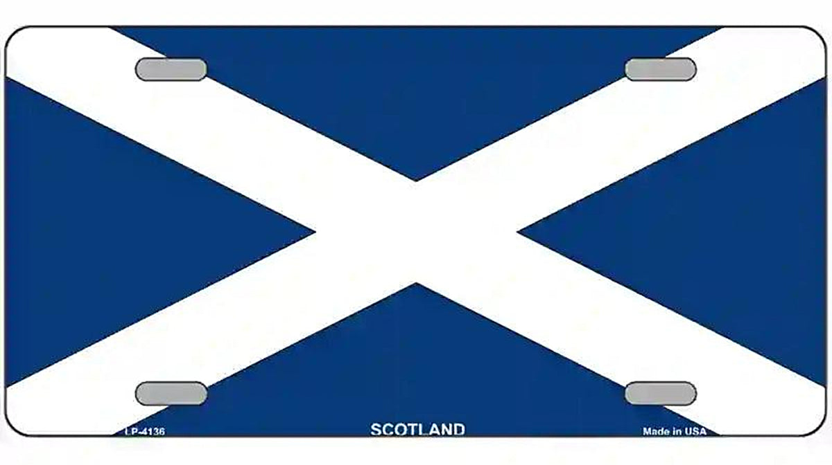 Scotland Flag Metal Novelty License Plate