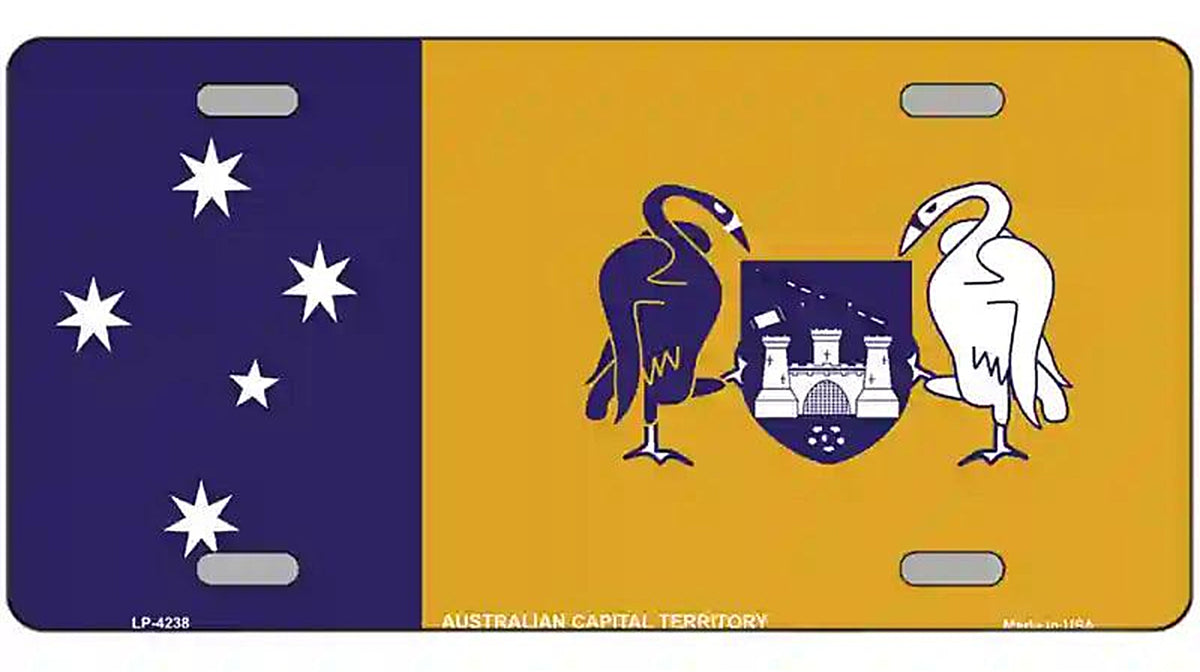 Australia Capital Territory Metal Novelty License Plate